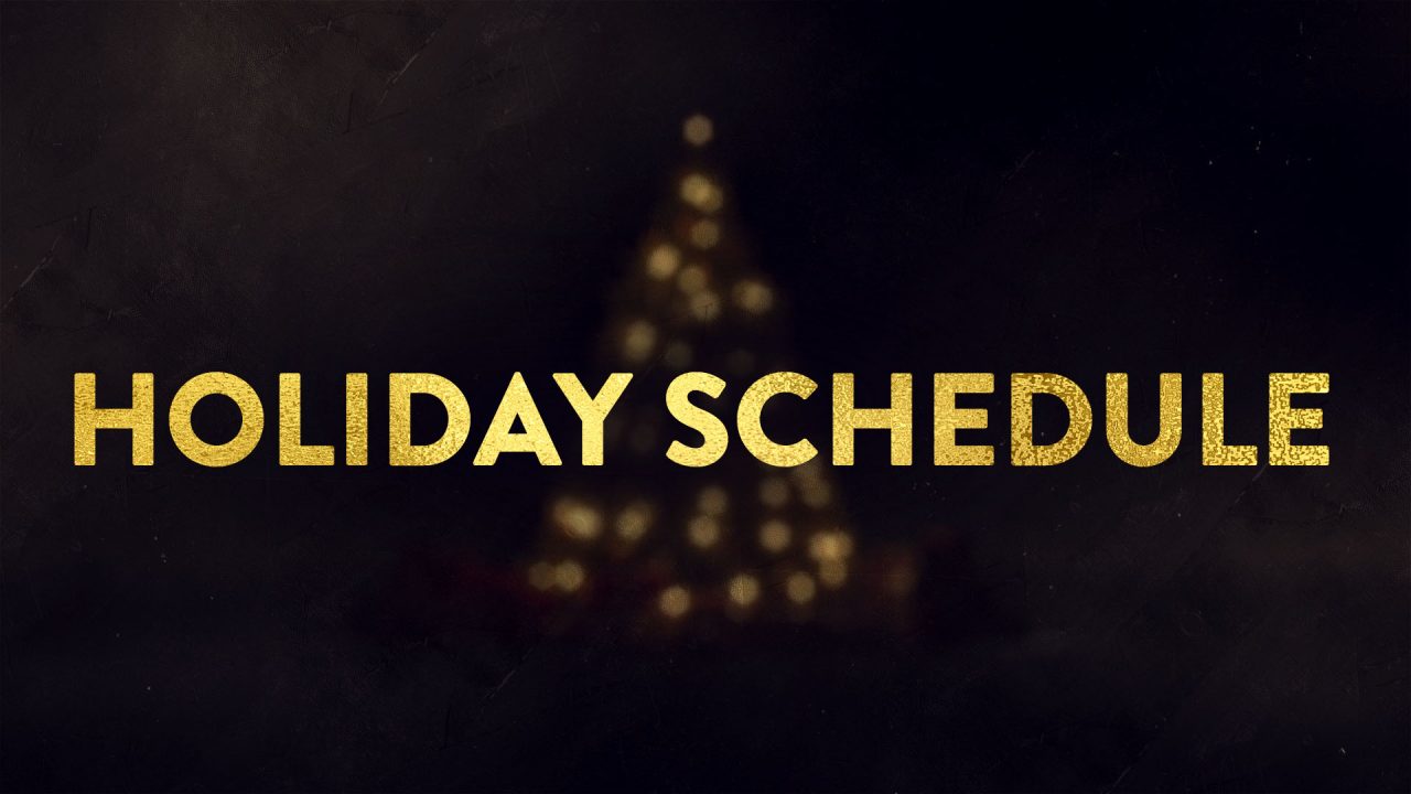 Holiday Schedule-Web